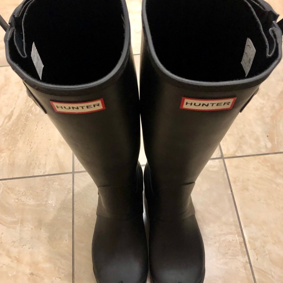 zip up hunter boots